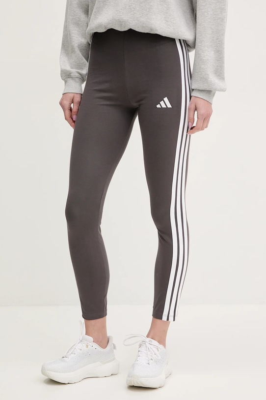 Legíny adidas Essentials s elastanom sivá JE0076