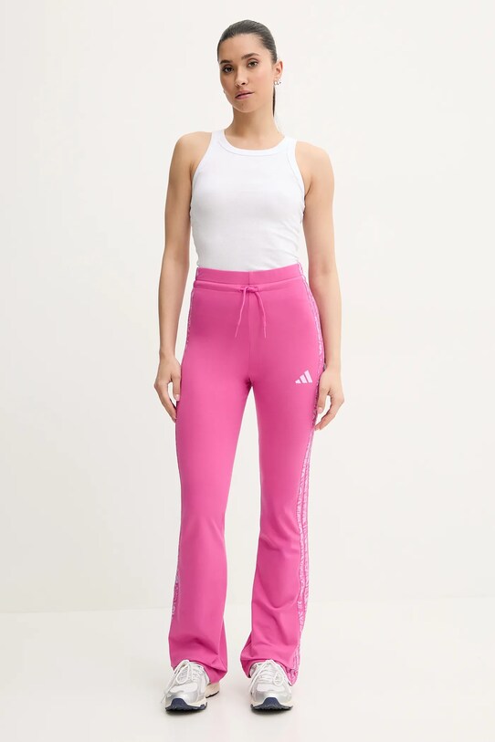 Spodnji del trenirke adidas W AOP Blur JG6238 roza SS25