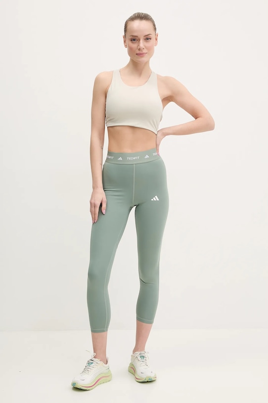 adidas Performance leggins de antrenament Techfit JI5551 verde SS25