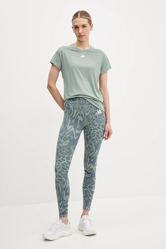 adidas Performance leggins de antrenament Optime JM9880 verde SS25