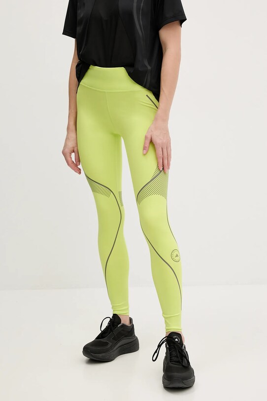 Тренировочные леггинсы adidas by Stella McCartney TruePace с эластаном зелёный JJ0132