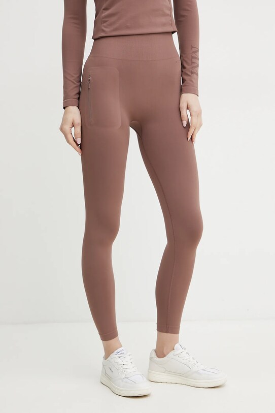Max Mara Leisure legging elasztánnal barna 2516331017600