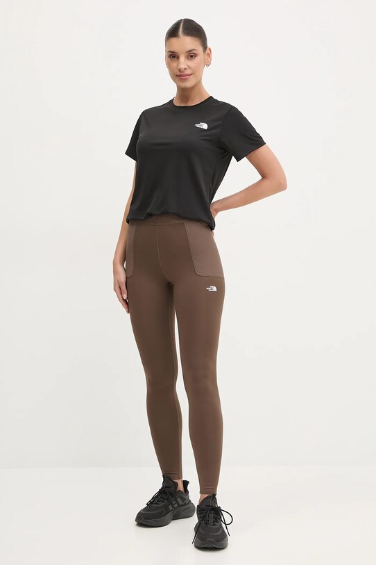 The North Face leggins sportivi Refina NF0A89181OI1 marrone SS25
