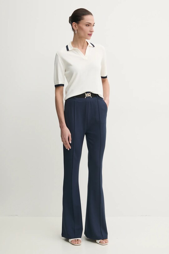 Liu Jo pantaloni TA5256.JS182 bleumarin SS25