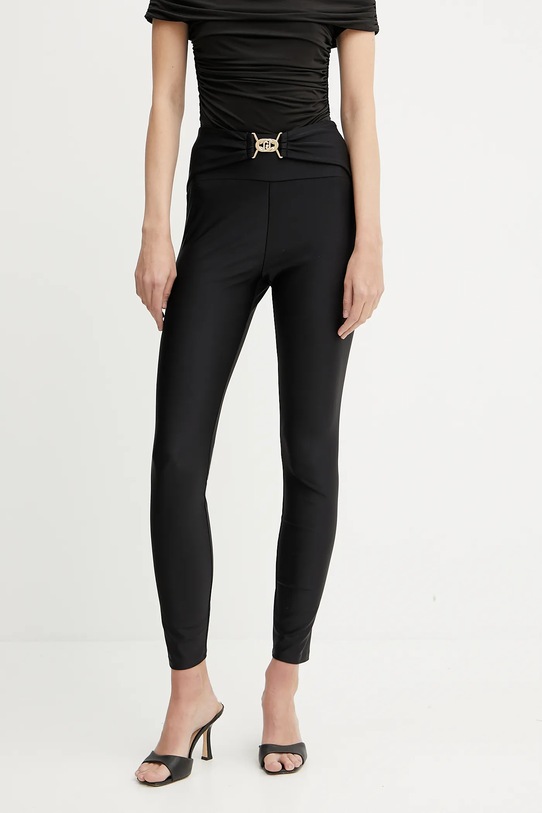 Liu Jo legginsy z elastanem czarny TA5266.J7912