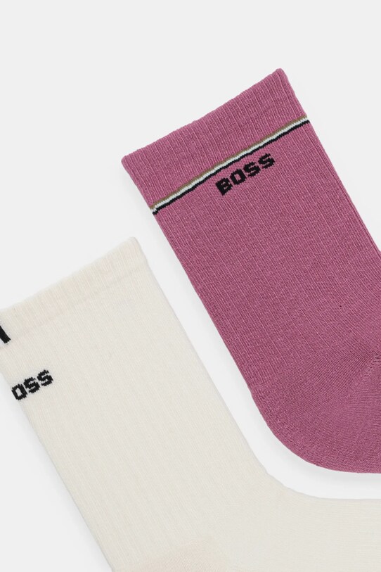 BOSS skarpetki 2-pack 50502113 różowy SS25