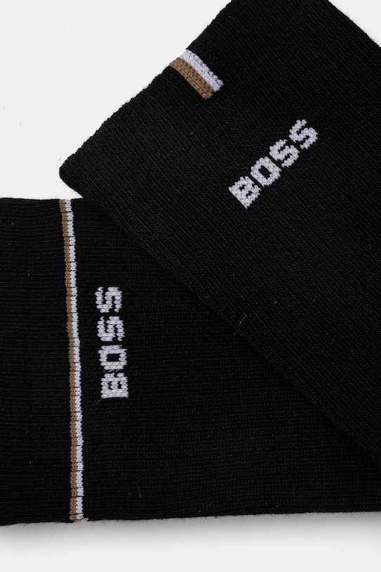 Шкарпетки BOSS 2-pack 50502113 чорний SS25