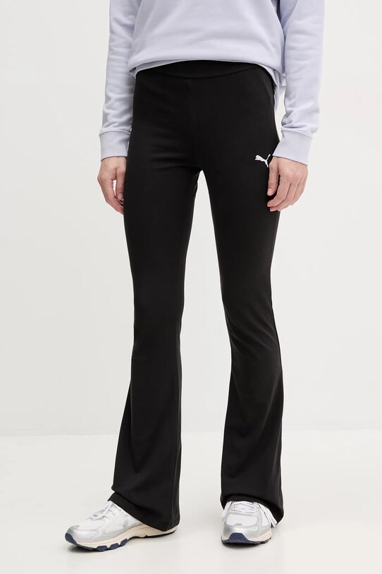 Puma pantaloni de trening tricotaj negru 631542