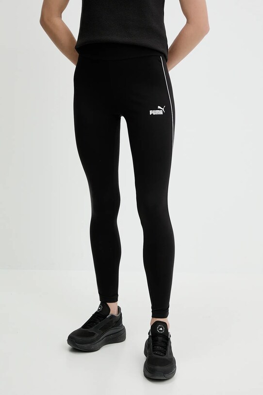 Puma legginsy aplikacja czarny 685047.