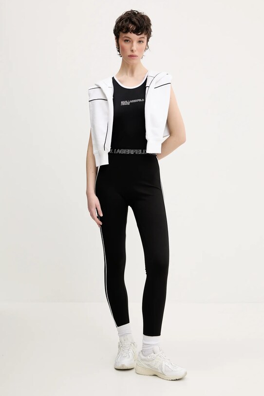 Karl Lagerfeld Jeans legginsy A2W10153 czarny SS25