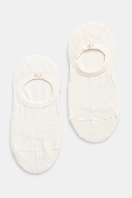 Ponožky Calvin Klein 2-pack krátké ponožky bílá 701232644