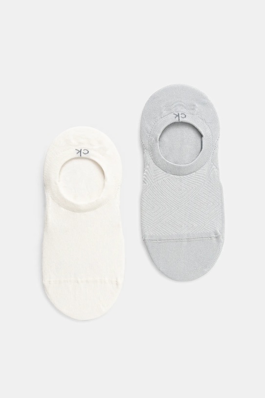 Calvin Klein skarpetki 2-pack skarpetki krótkie szary 701232644