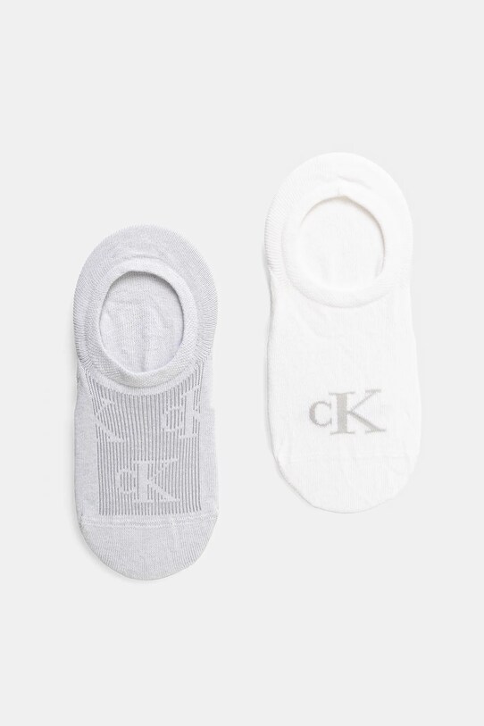 Шкарпетки Calvin Klein Jeans 2-pack короткі шкарпетки сірий 701231402