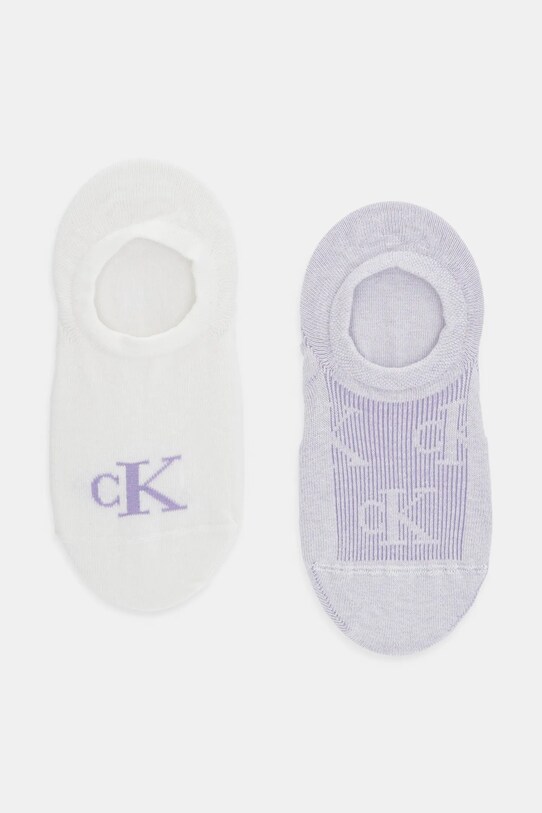 Шкарпетки Calvin Klein Jeans 2-pack короткі шкарпетки фіолетовий 701231402