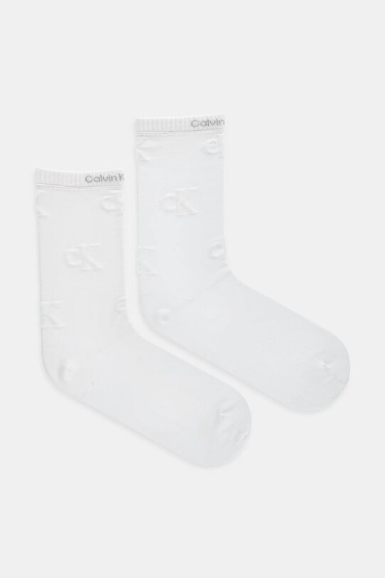 Шкарпетки Calvin Klein Jeans довгі шкарпетки білий 701232643