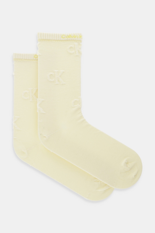 Calvin Klein Jeans skarpetki skarpetki długie żółty 701232643