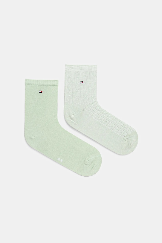 Шкарпетки Tommy Hilfiger 2-pack довгі шкарпетки зелений 701232608