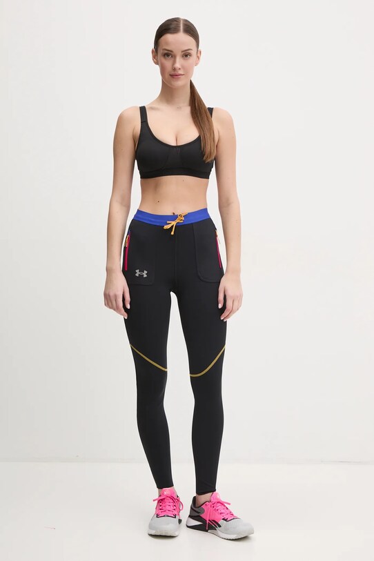 Under Armour leggins sportivi Trail Run 1386348 nero SS25