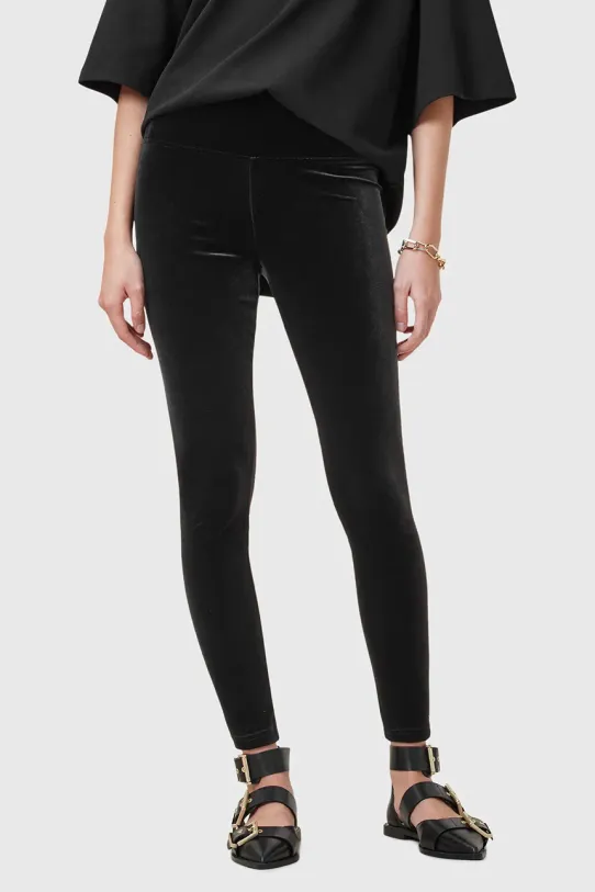 AllSaints leggings CORA W006TZ nero SS25