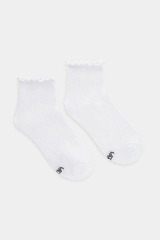 Ponožky Vans dlouhé ponožky bílá VN000NCYWHT1