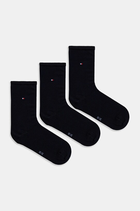 Ponožky Tommy Hilfiger 3-pack dlouhé ponožky námořnická modř 701233828