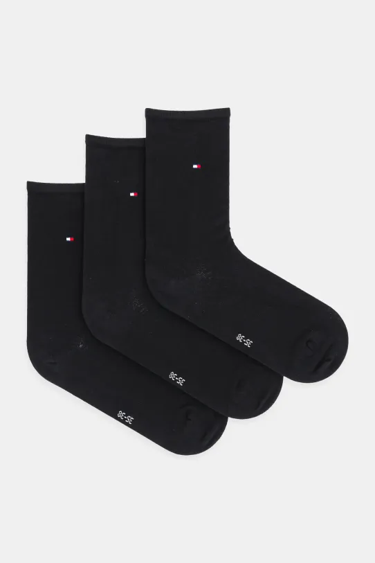 Tommy Hilfiger skarpetki 3-pack skarpetki długie czarny 701233828