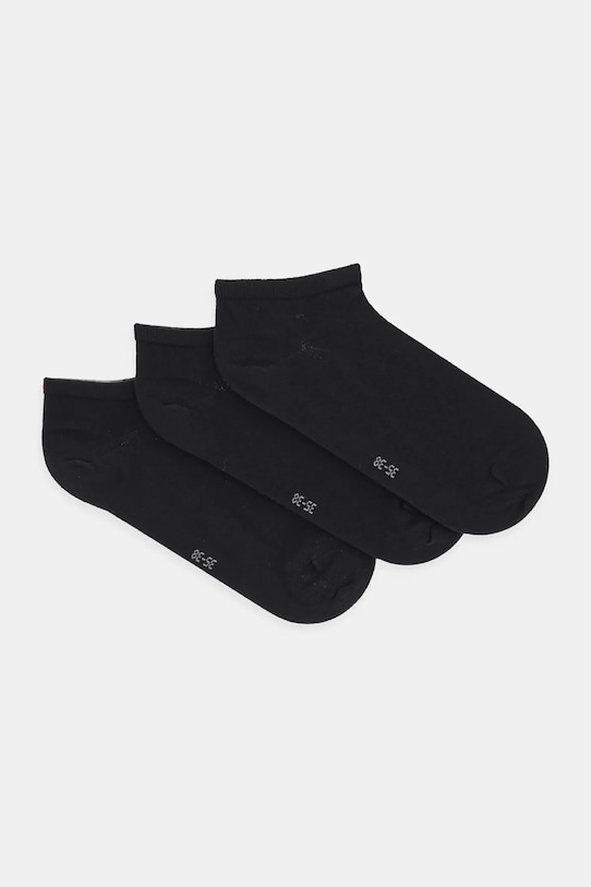 Ponožky Tommy Hilfiger 3-pack krátké ponožky černá 701233829