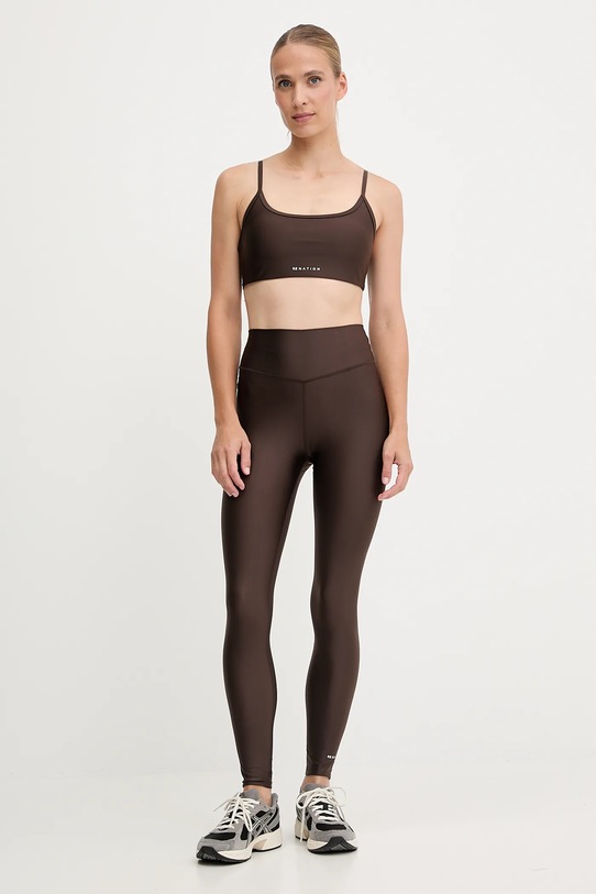 P.E Nation legginsy treningowe Fairmont 252G119 brązowy AW25