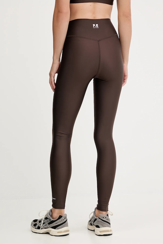 Odzież P.E Nation legginsy treningowe Fairmont 252G119 brązowy