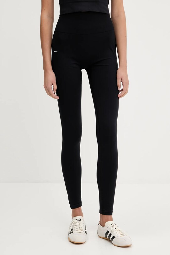 Легінси Pangaia Plant-Stretch Compressive Leggings з еластаном чорний 10002427