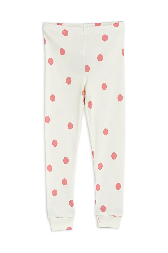 Mini Rodini leggins din bumbac pentru copii Dashing dog bumbac alb 1100013610