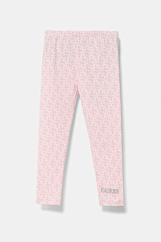 Guess legginsy dziecięce wzorzyste różowy K5RB01.J1314.PPYA