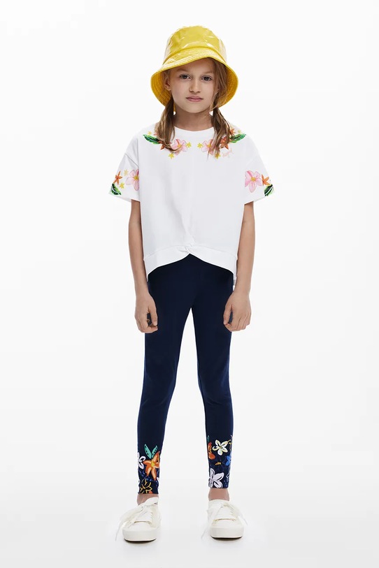 Desigual leggins copii tricotaj bleumarin 25SGKK04