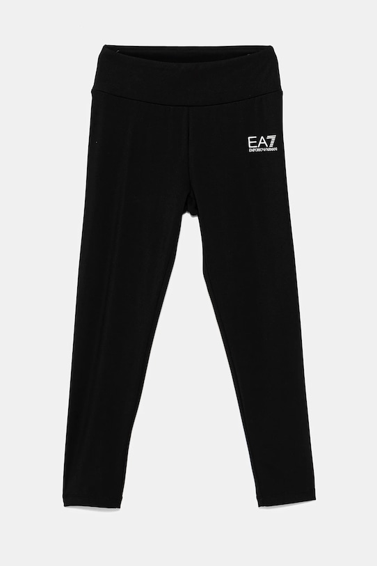 EA7 Emporio Armani legginsy dziecięce nadruk czarny 7G000034.AF12625