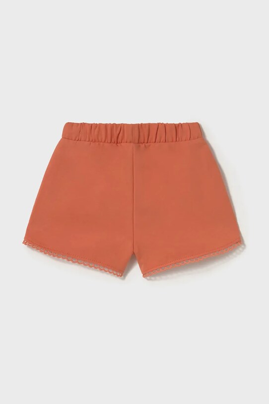 Mayoral pantaloni scurți din bumbac pentru bebeluși 603.4G.Baby.PPYA portocaliu SS25