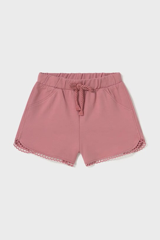 Kratke pamučne hlače za bebe Mayoral Planet friendly roza 603.4G.Baby.PPYA