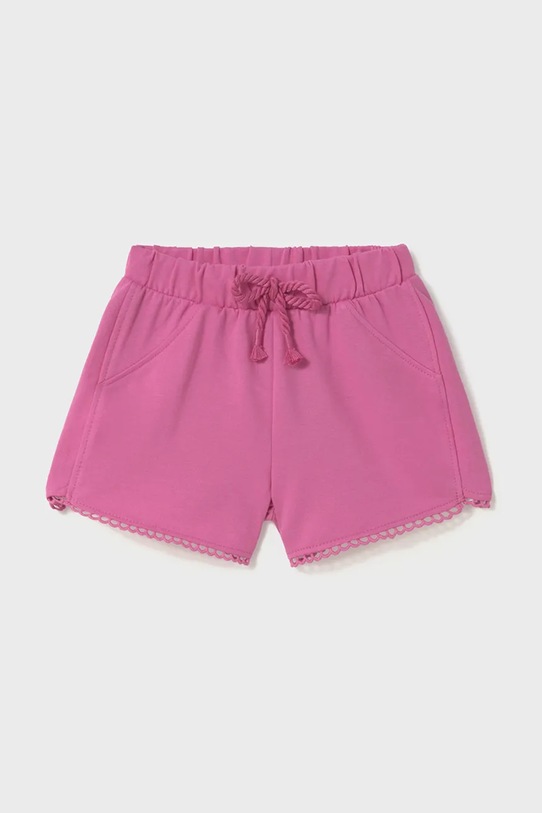 Детские хлопковые шорты Mayoral casual розовый 603.4G.Baby.PPYA