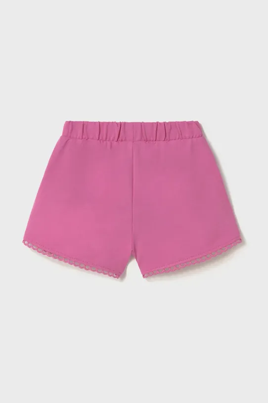 Детские хлопковые шорты Mayoral 603.4G.Baby.PPYA розовый SS25