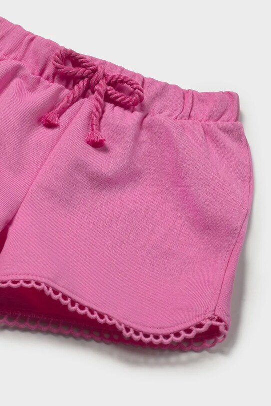 Девочка Детские хлопковые шорты Mayoral 603.4G.Baby.PPYA розовый