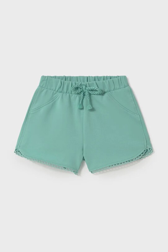 Детские хлопковые шорты Mayoral casual бирюзовый 603.4G.Baby.PPYA