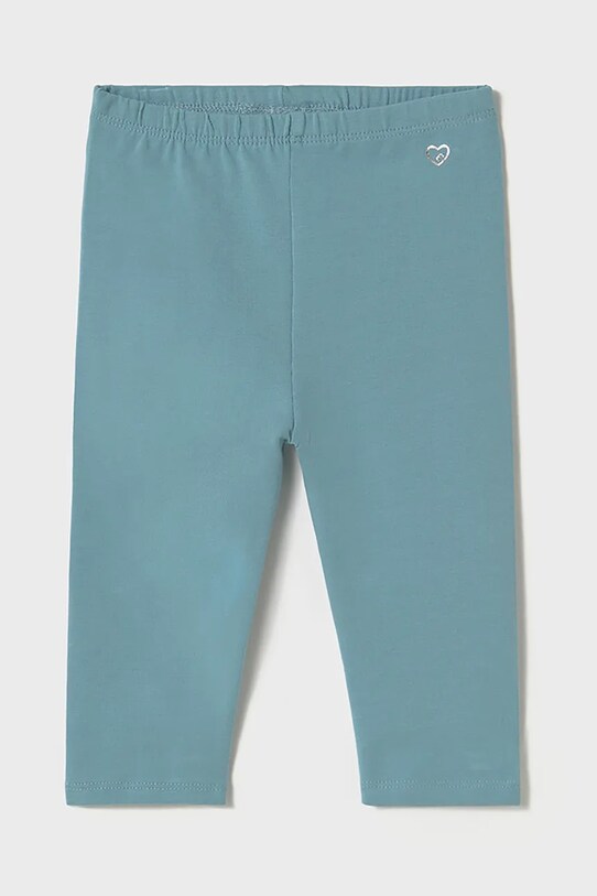 Mayoral leggins din bumbac pentru bebeluși bumbac turcoaz 703.4D.Baby.PPYA