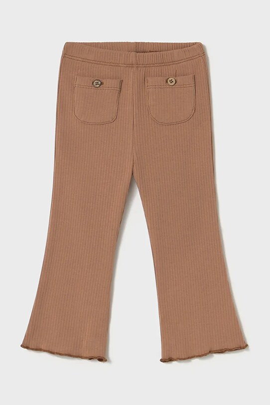 Mayoral legginsy dziecięce z elastanem brązowy 1732.4F.Baby.PPYA