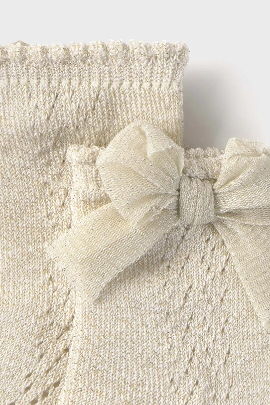 Дитячі шкарпетки Mayoral 10871.4A.Baby.PPYA бежевий SS25