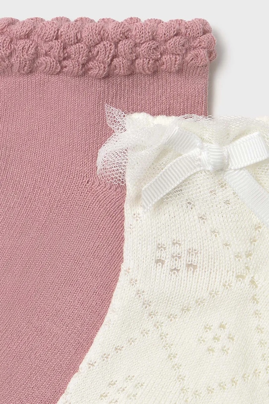 Mayoral sosete copii 2-pack 10872.4B.Baby.PPYA roz SS25