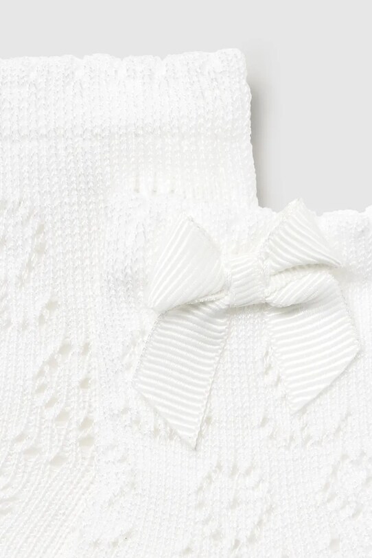 Mayoral Newborn sosete bebe 9865.2D.Newborn.PPYH alb SS25