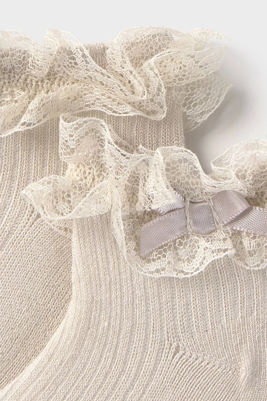 Mayoral Newborn skarpetki dziecięce 9868.2H.Newborn.PPYH beżowy SS25
