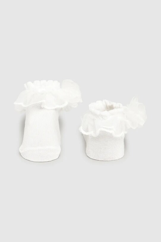 Mayoral Newborn sosete bebe 9869.2J.Newborn.PPYH alb SS25