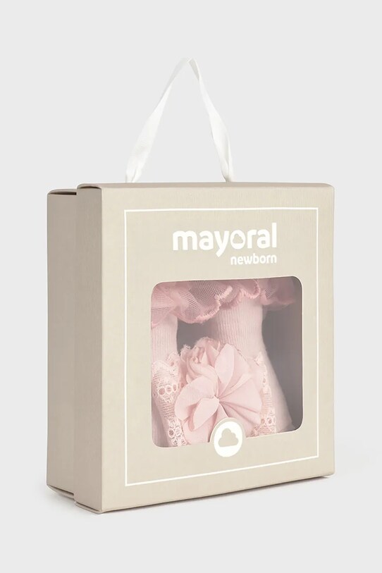 Шкарпетки для немовлят Mayoral Newborn 9869.2J.Newborn.PPYH рожевий