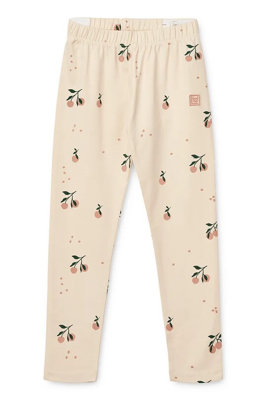Детские хлопковые леггинсы Liewood Marie Printed Leggings хлопок бежевый LW19959.G