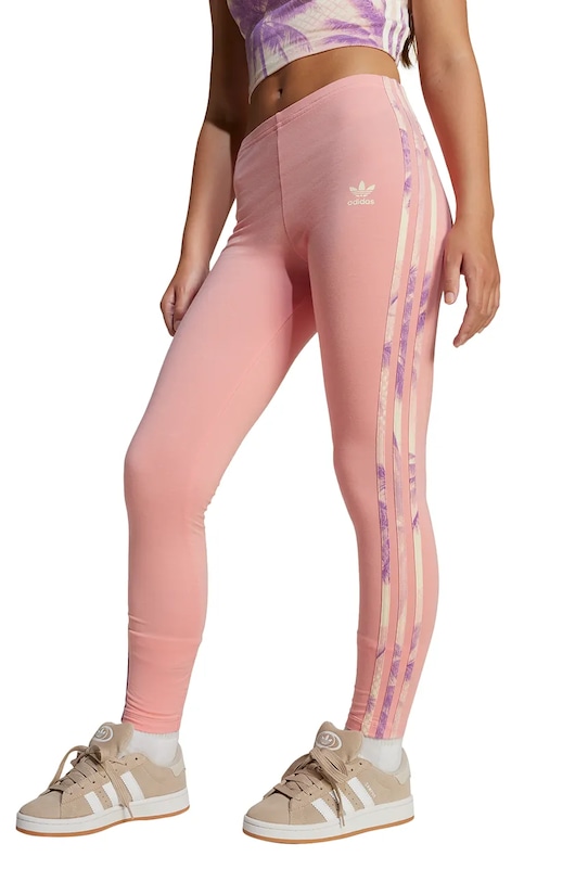 Dětské legíny adidas Originals nášivka oranžová JD2946